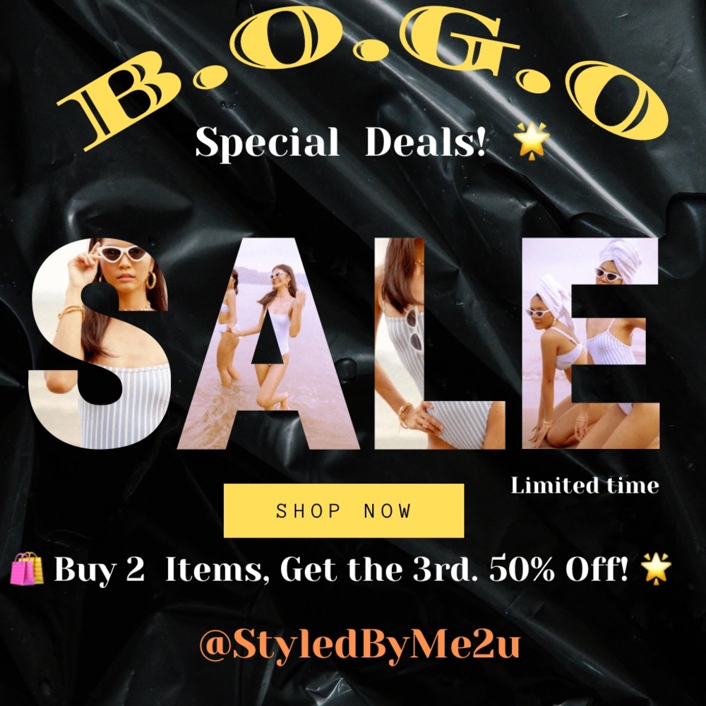 💰Special BOGO Deals!💰 🛍️ Buy 2  Items, Get the 3rd. 50% Off! 🌟